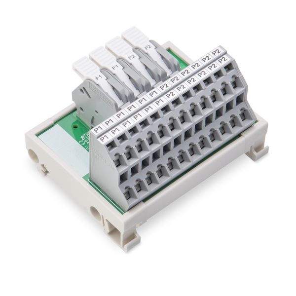 830-800/000-316 Potential distribution module; 2 potentials; with 2 input clamping points each image 1