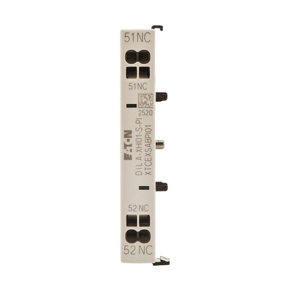 Auxiliary contact module, 1 pole, Ith= 16 A, 1 NC, Side mounted, Push in terminals, DILA, DILM7 - DILM15 image 10