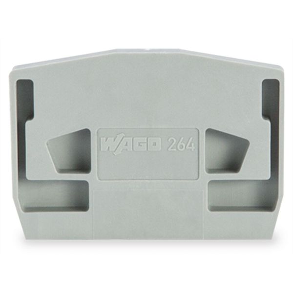 End plate for terminal blocks with snap-in mounting foot 4 mm thick or image 2