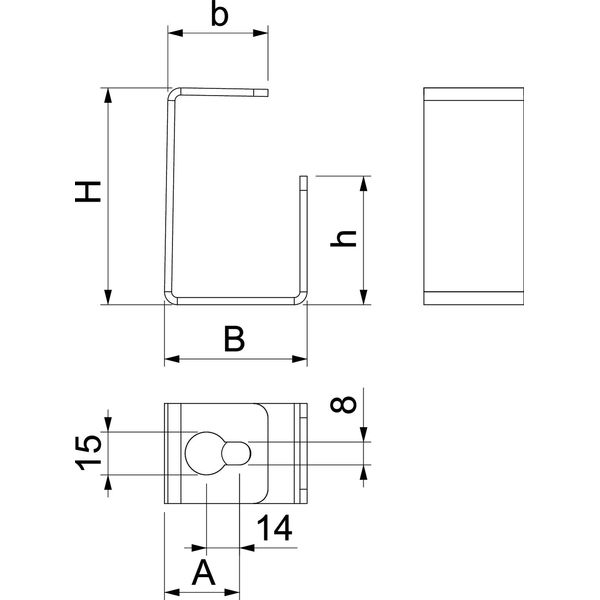 PLCD-SC0810 Separating clamp for PLCD D060810/PLCD D090810 76x45x35 image 2