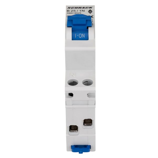 Miniature Circuit Breaker (MCB) AMPARO 6kA, B 25A, 1+N, 1MW image 2