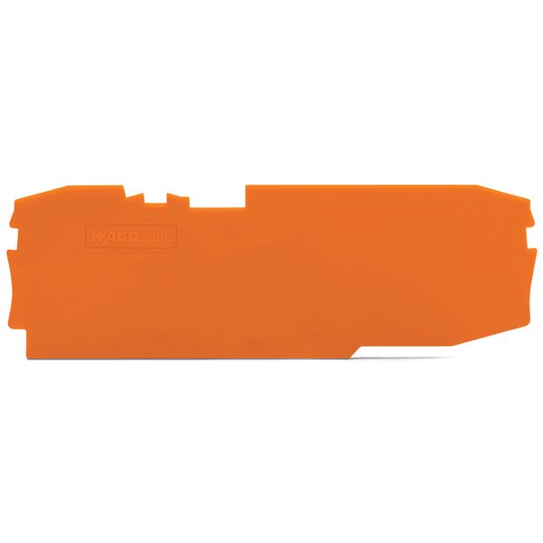 End and intermediate plate 1 mm thick orange image 1