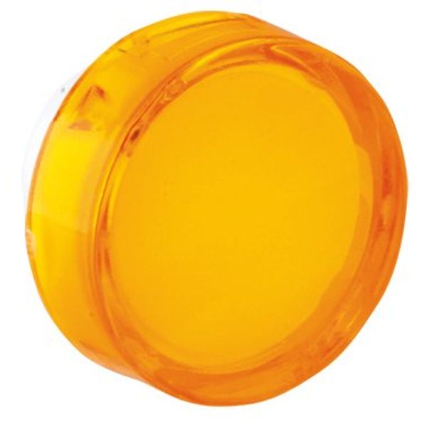800B 16 mm Push-Button Yellow Lens Cap - Round image 1