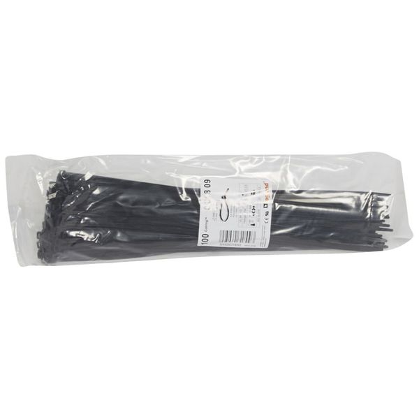 Cable tie Colring - w. 4.6 mm - L. 360 mm - sachet 100 pcs - black image 1