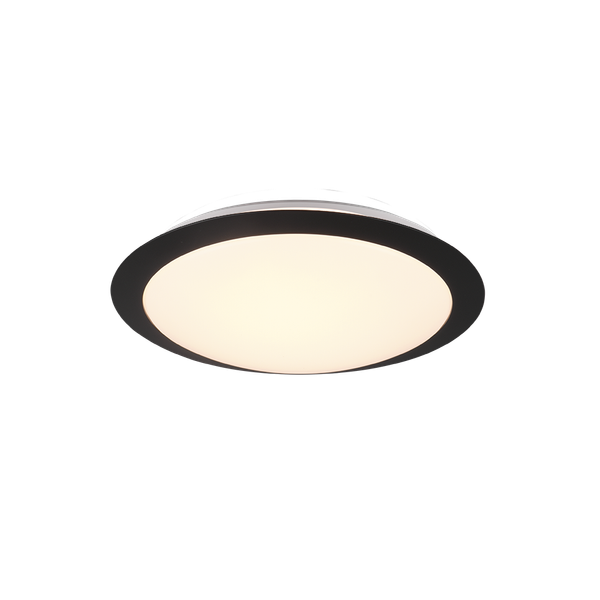 Umberto H2O LED ceiling lamp 29 cm matt black image 1
