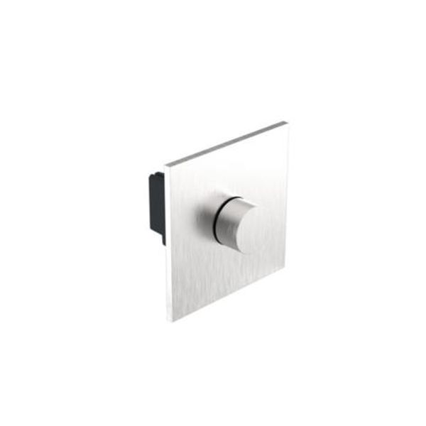 Art d'Arnould - 1 gang rotary universal dimmer 2 way push Epure - Brushed Steel image 1