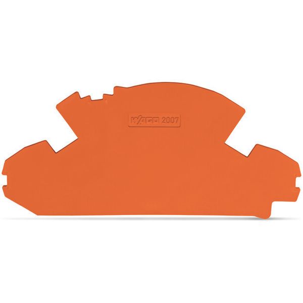 End plate 1.5 mm thick without lock-out seal option orange image 2