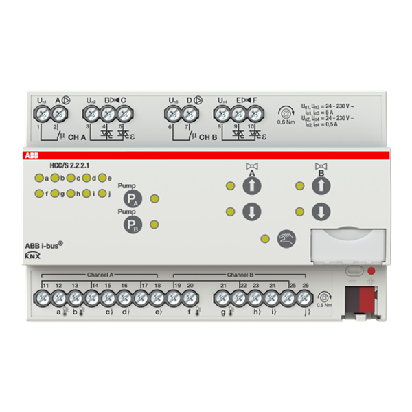 HCC/S2.2.2.1 Heating/Cooling Circuit Controller, 2-f, 3-point, Man Op, MDRC image 7