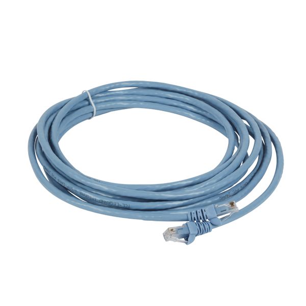 Patch cord category 6 UTP PVC light blue 5 meters image 1