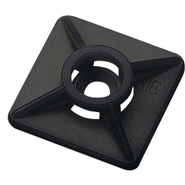 Cable tie holder, Self-adhesive, Max. cable tie width: 3.6 mm, black image 1