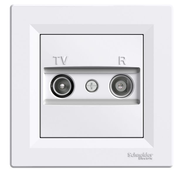 Asfora, TV/R intermediate socket, 4dB, white image 4