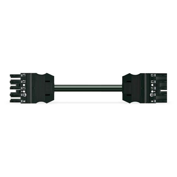 pre-assembled interconnecting cable;Eca;Socket/plug;black image 2