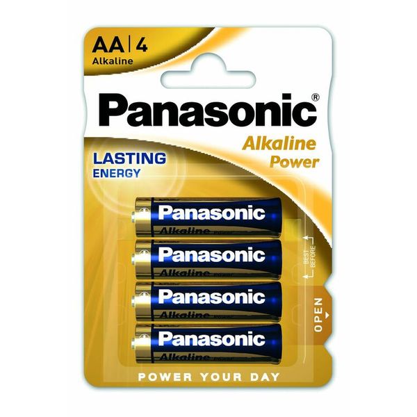 PANASONIC Alkaline Power LR6 AA BL4 image 1