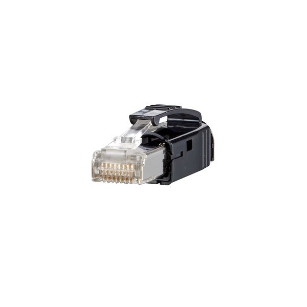 E-DAT Industry RJ45 plug black Cat.6 Class EA image 1