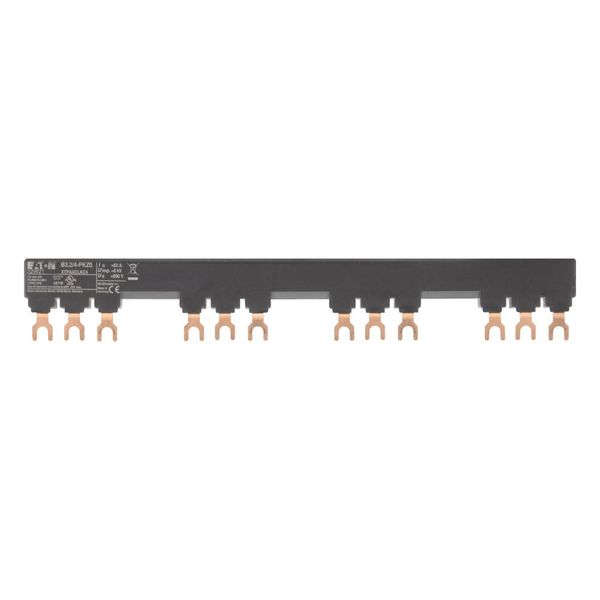 Three-phase busbar link, Circuit-breaker: 4, 234 mm, For PKZM0-... or PKE12, PKE32 without side mounted auxiliary contacts or voltage releases image 5