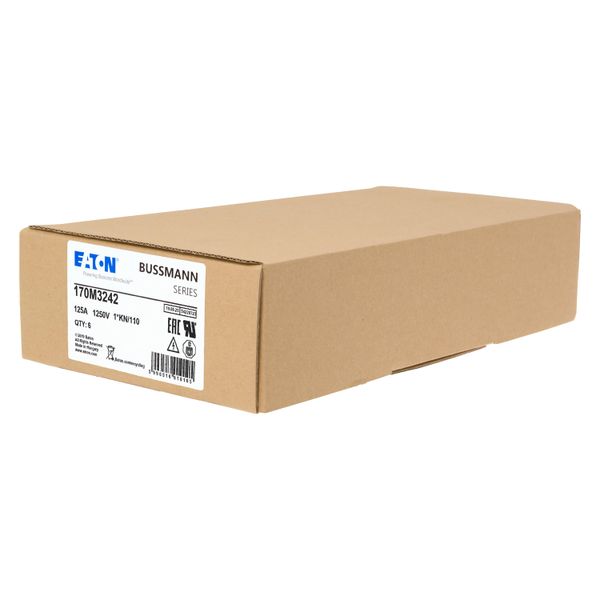 Fuse-link, high speed, 125 A, AC 1250 V, compact size 1, 45 x 58 x 138 mm, aR, DIN, IEC, type K indicator image 11