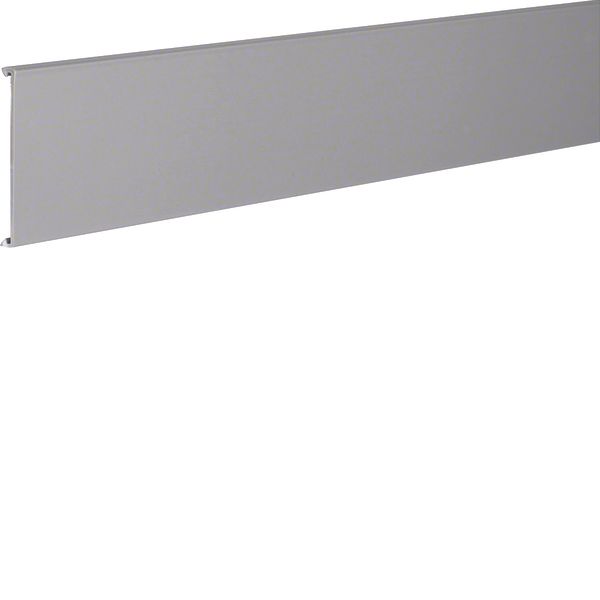 Lid made of PVC for slotted panel trunking DNG 75mm stone grey image 1