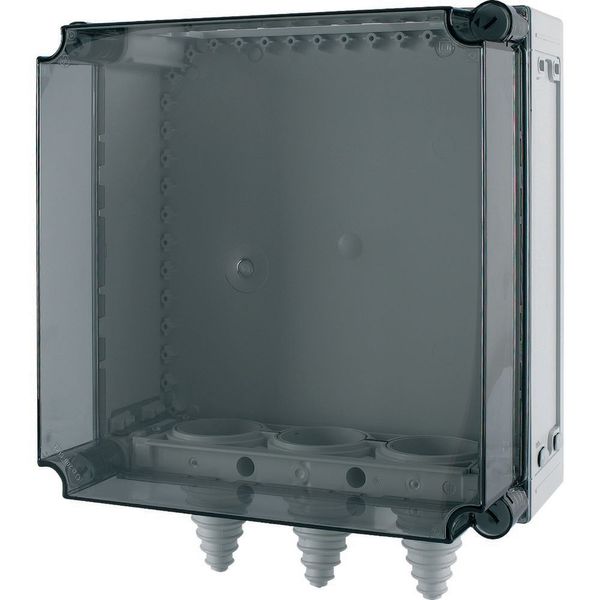 Panel enclosure, with gland plate and cable glands, HxWxD=375x375x225mm image 5