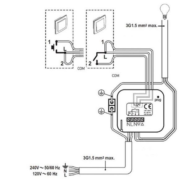 LIGHTING IN-WALL RECEIVER RTS image 1