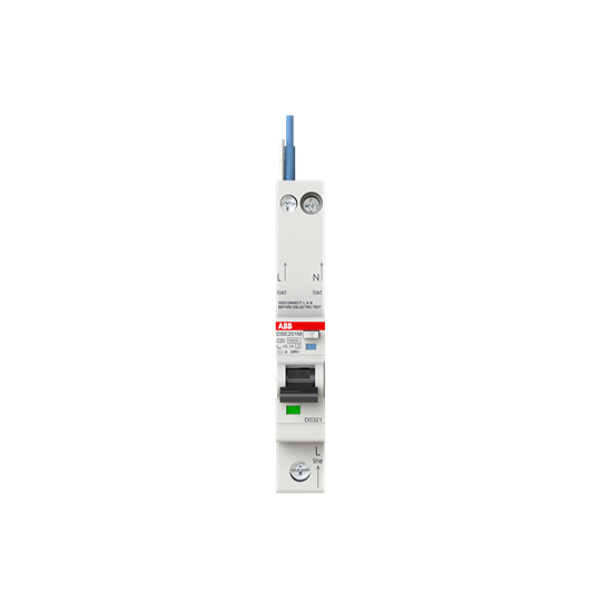 DSE201 M C20 A100 - N Blue Residual Current Circuit Breaker with Overcurrent Protection image 3