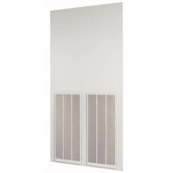 Rearwall, ventilated, HxW=2000x1000mm, IP42, grey image 1