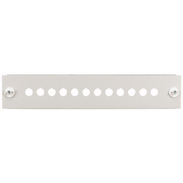 RMQ front plate, for HxW = 100 x 400 mm, white image 1