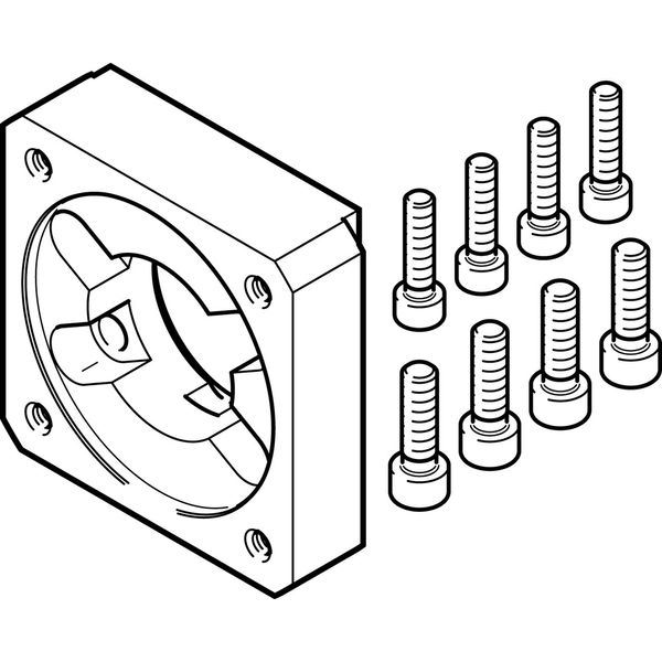 EAMF-A-80A-140A Motor flange image 1