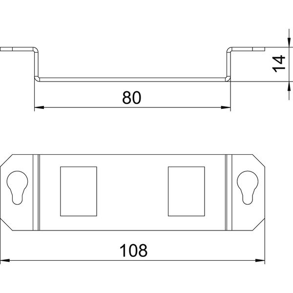 MTGE2F 2A Mounting plate for GE2F with 3x hole pattern Type A image 2