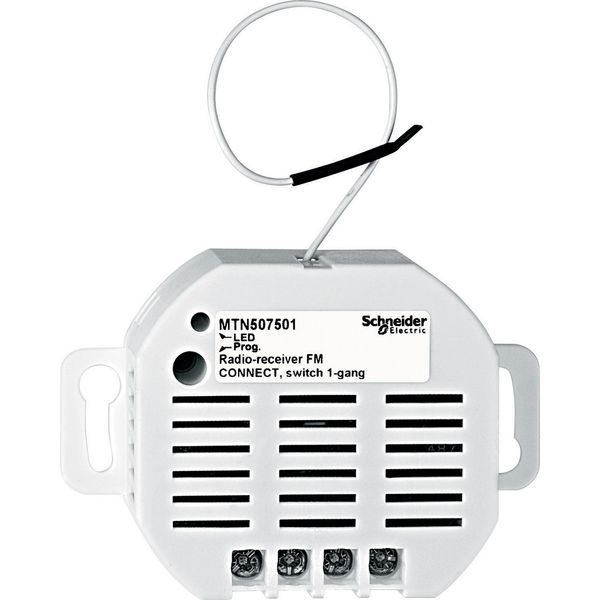 CONNECT radio receiver, flush-mounted, 1-gang switch image 1