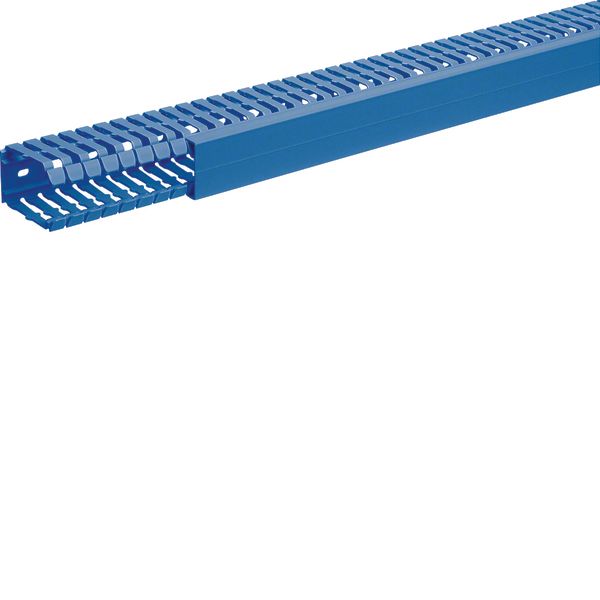 Slotted panel trunking made of PVC BA7 60x40mm blue image 1