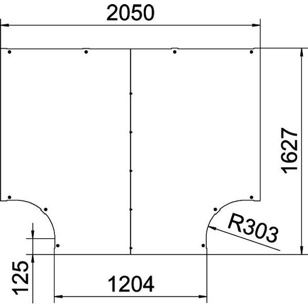 LTD 1200 R3 FT Cover for T piece with turn buckle B1200 image 2