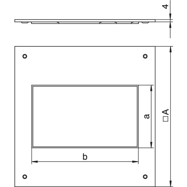 DUG 250-3 2 Mounting lid 250-2/3 for GES2 282x282x4 image 2