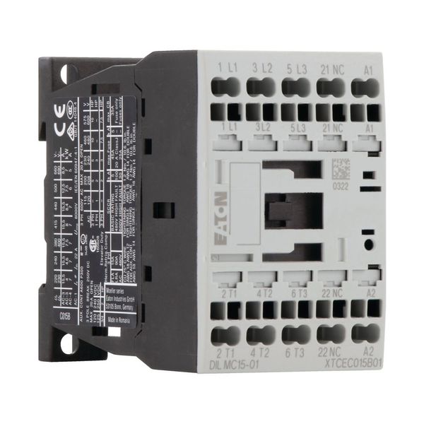 Contactor, 3 pole, 380 V 400 V 7.5 kW, 1 NC, 24 V DC, DC operation, Spring-loaded terminals image 16