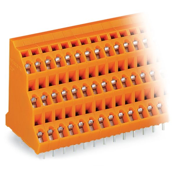 Triple-deck PCB terminal block 2.5 mm² Pin spacing 5.08 mm orange image 6
