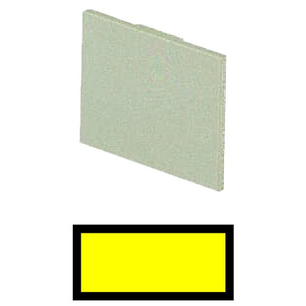 Insert label, yellow, blank image 1