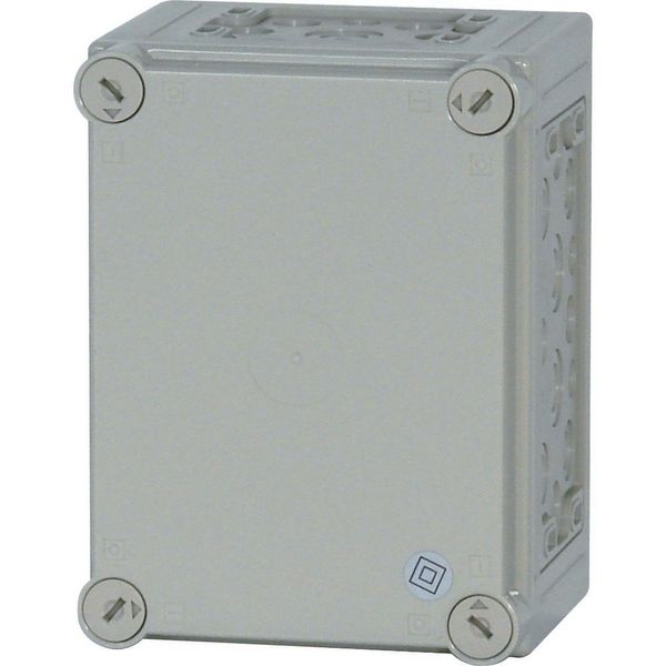 Insulated enclosure, +knockouts, RAL7035, HxWxD=250x187.5x150mm image 5
