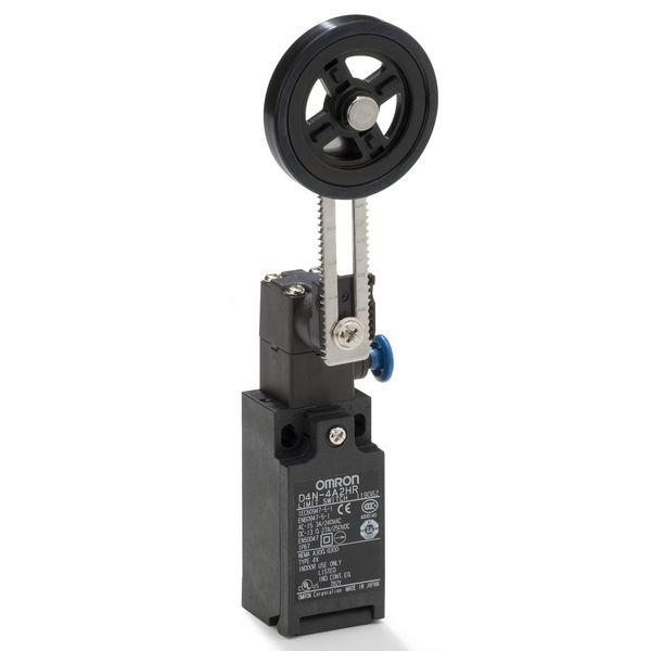 Limit switch, Adjustable roller lever, form lock (metal lever, rubber image 1