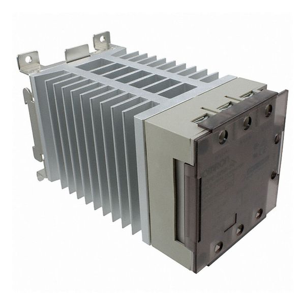 Solid state relay, 2-pole, DIN-track mounting, 25A, 528VAC max image 1