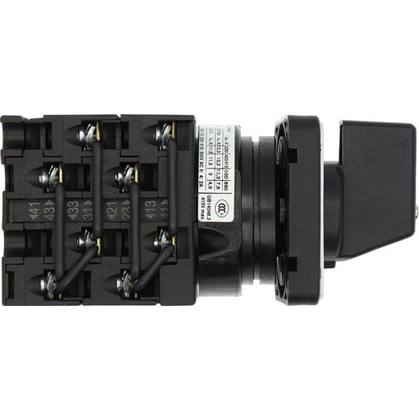 Step switches, T0, 20 A, flush mounting, 4 contact unit(s), Contacts: 8, 90 °, maintained, Without 0 (Off) position, 1-4, Design number 15056 image 9