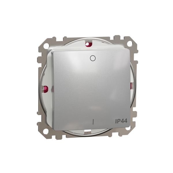Sedna Design & Elements, 2-Pole switch 10AX, professional, aluminium image 4