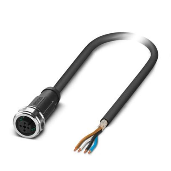 SAC-4P- 3,0-PUR/P12FS SH - Sensor/actuator cable image 1