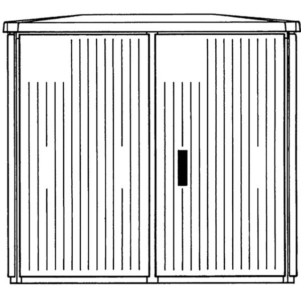 EH3G98CA EH3GD Cabinet DIN2 AP 1125x1200x676 SH image 1