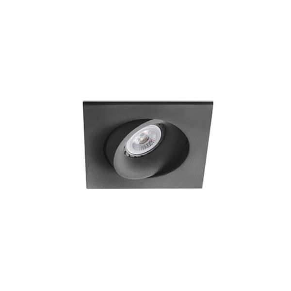 ARGON ADJUSTABLE BLACK RECESSED LAMP GU10 image 1