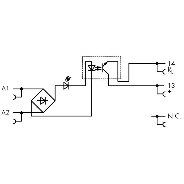 857-708 Solid-state relay module; Nominal input voltage: 230 V AC/DC; Output voltage range: 0 … 48 VDC image 6