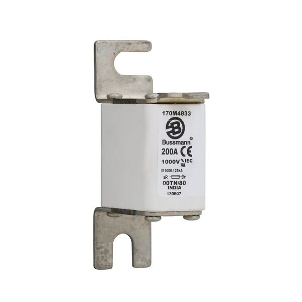 Fuse-link, high speed, 200 A, AC 1000 V, size 00, 30 x 47 x 98 mm, aR, DIN, IEC, type T indicator image 9