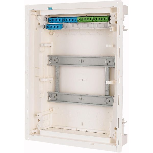 Hollow wall compact distribution board, 2-rows, super-slim sheet steel door image 13