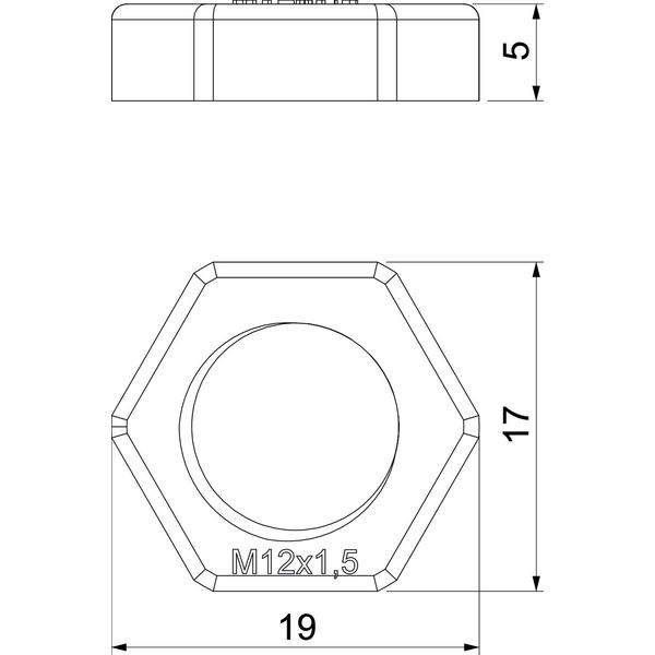 116 M12 SW PA Locknut  M12 image 2