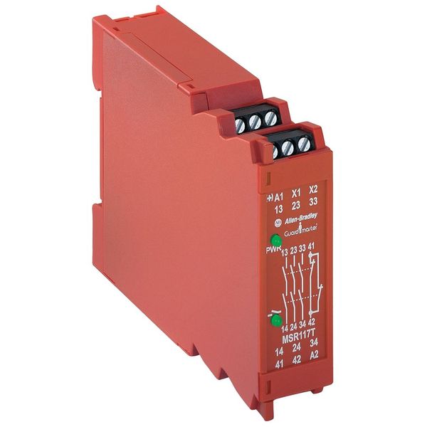 Relay, Safety, 24V AC/DC, 1 NC Input, 3 NO Safety Ouputs image 1
