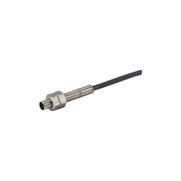 Proximity switch, E57 Miniatur Series, 1 N/O, 3-wire, 10 - 30 V DC, M5 x 1 mm, Sn= 0.8 mm, Flush, PNP, Stainless steel, 2 m connection cable image 4
