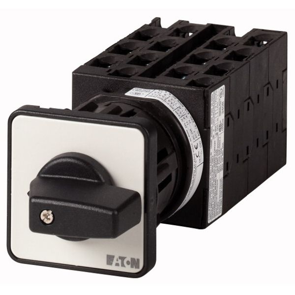 Step switches, T0, 20 A, centre mounting, 7 contact unit(s), Contacts: 14, 45 °, maintained, Without 0 (Off) position, 1-7, Design number 8254 image 1